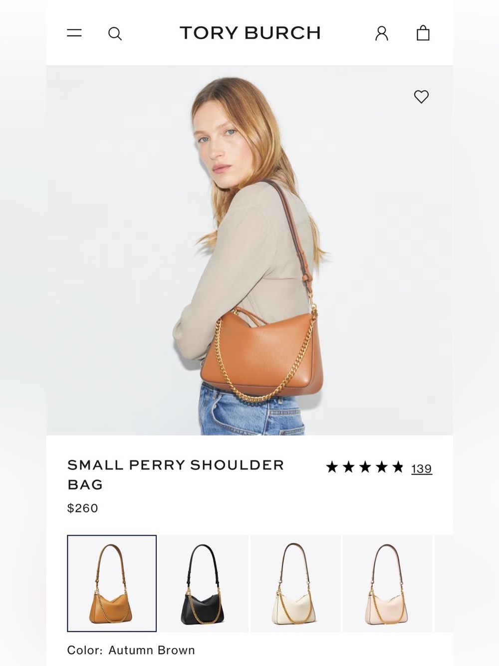 Tory Burch- small Perry shoulder bag